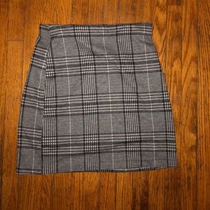 Black and Grey Mini Skirt